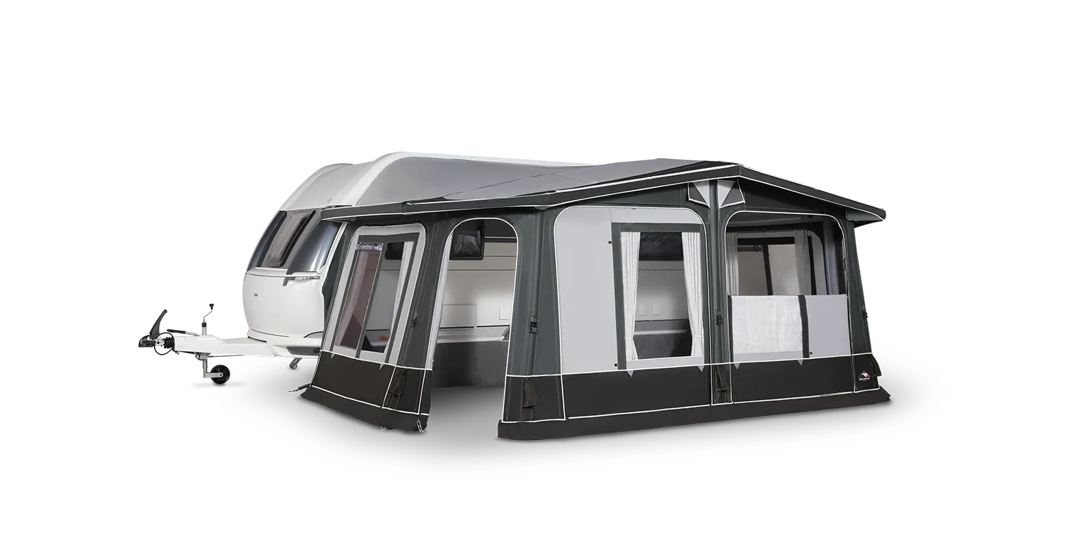 Dorema UK Luxor Air 280 Veranda Rechter Hoekdeur Open 2022